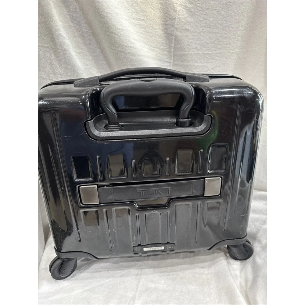 TUMI 19 Degree Compact Brief Rolling Carry-On Spinner Luggage Black 16 X 16